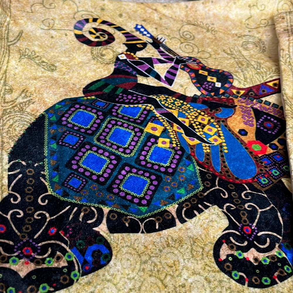 Set of four Multi Color Tribal Elephant Printed Velvet Cushion Covers